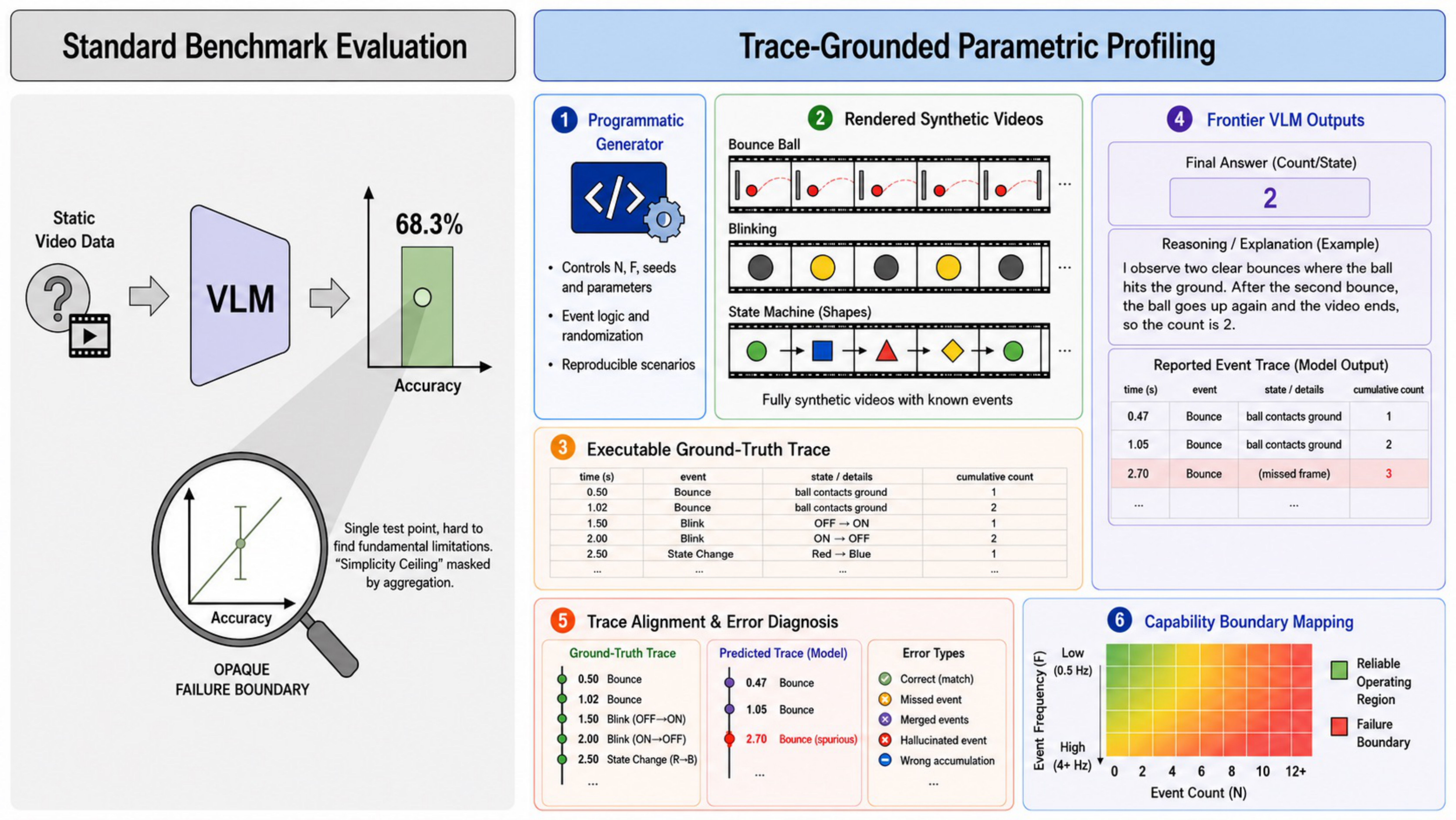 Figure 1: Controlled Trace-Grounded Paradigm and Low-Frequency Trap